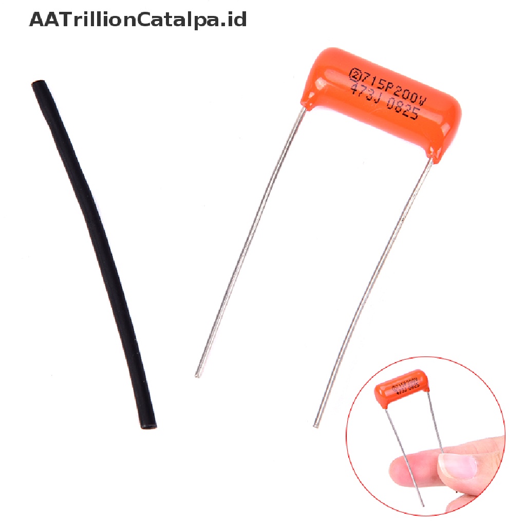 Aatrillioncatalpa 1pc Kapasitor Single Coil Pickup Gitar Akustik Elektrik 0.047uf 473J