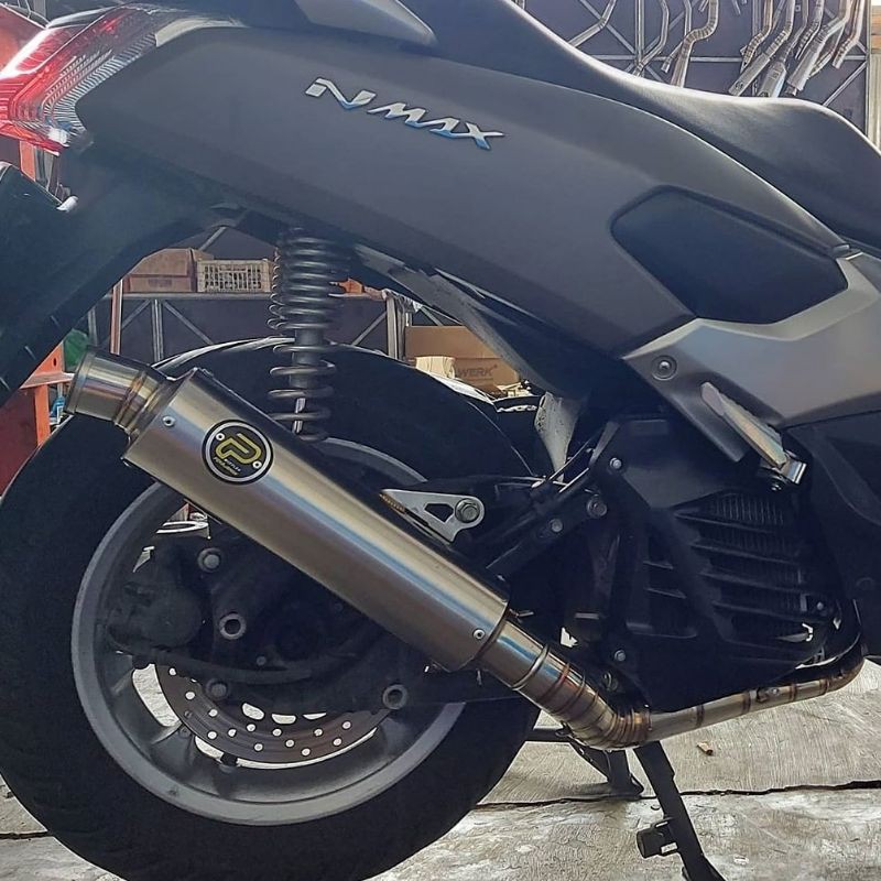 Knalpot Nmax 150cc 200cc Stainless Pekajaman Muffler Shopee Indonesia
