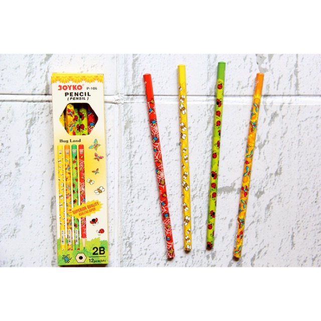 

Pensil 2b Joyko motif BUGLAND