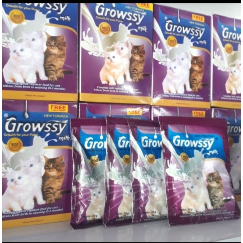 SUSU KUCING GROWSSY 1 BOX ISI 10PCS FREE 1 PCS