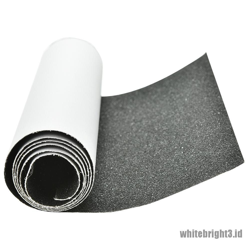 Stiker Kertas Pasir Perforated Grip Warna Putih Ukuran 81cm X 22cm Untuk Skateboard Skuter