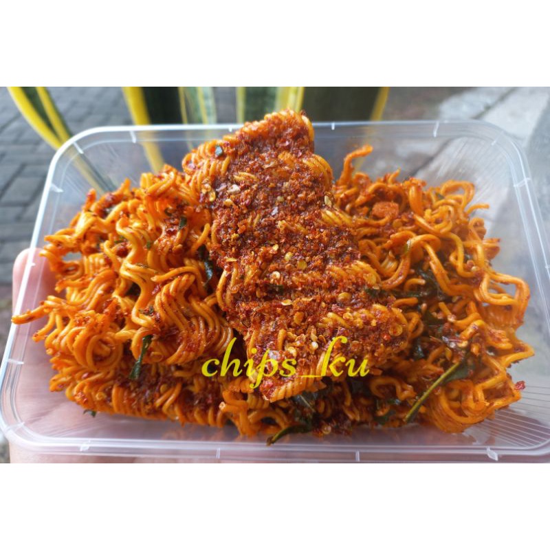 MIE KRIBO PEDAS BOX 150GR | MIE KRITING PEDAS BOX 150GR