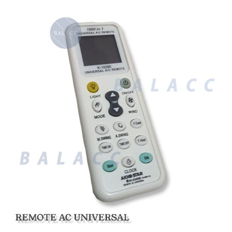 Remote AC Universal / Remot ac Multi K-1028E