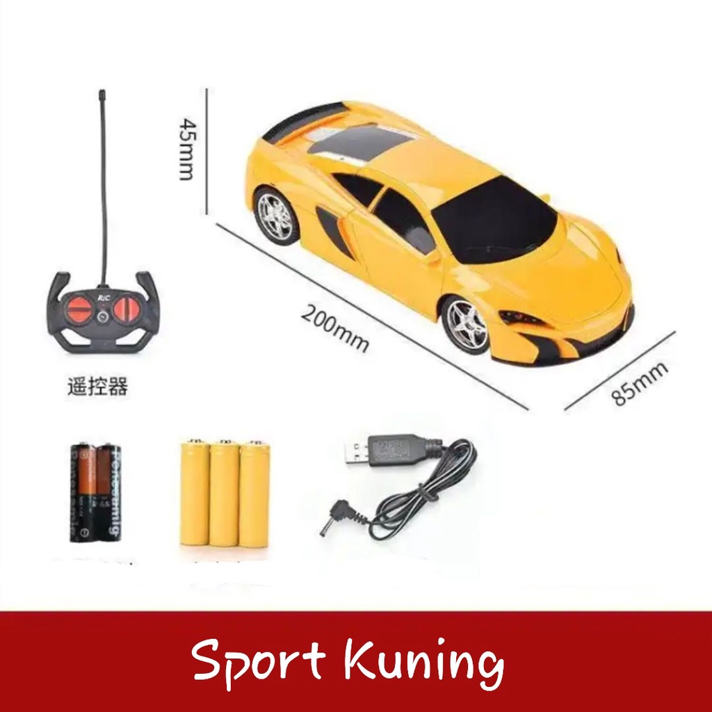 [FUNNY]Mainan Mobil Sport Remote Control  Cas Ulang / Rechargeable Sport Remote Control Car / Mobil RC / Mainan Mobil Remote Control Anak