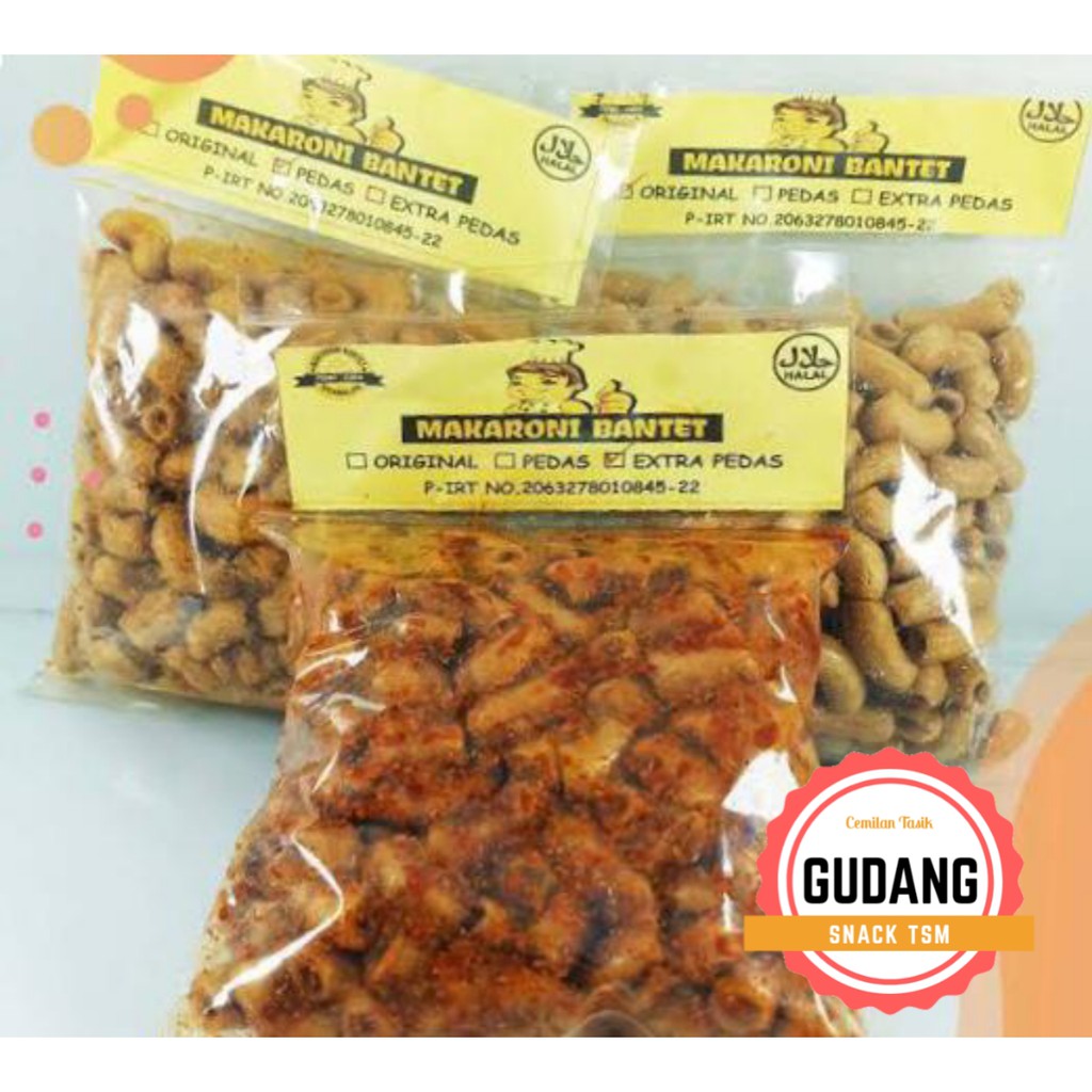 

Makaroni Bantet isi 20 pcs 3 Rasa @70gr