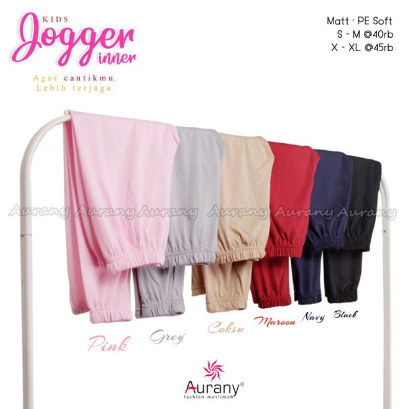 INNER JOGGER • INNER RIBB • ANAK || CELANA DALAMAN GAMIS/ROK AURANY