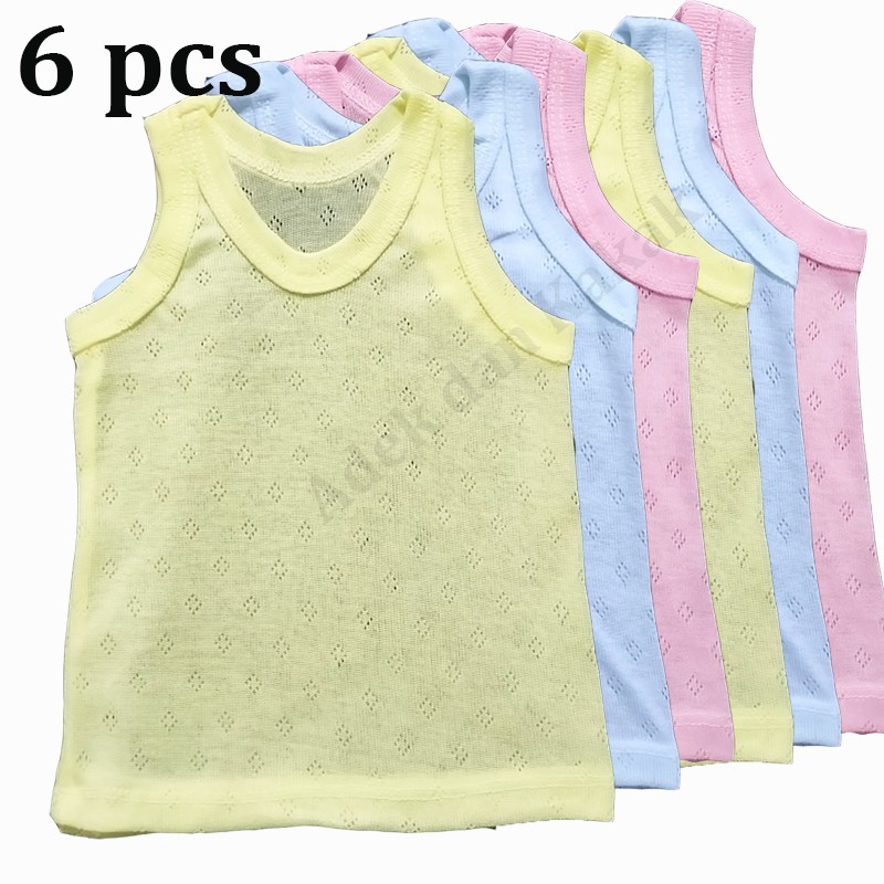 6 pcs singlet dalaman bayi