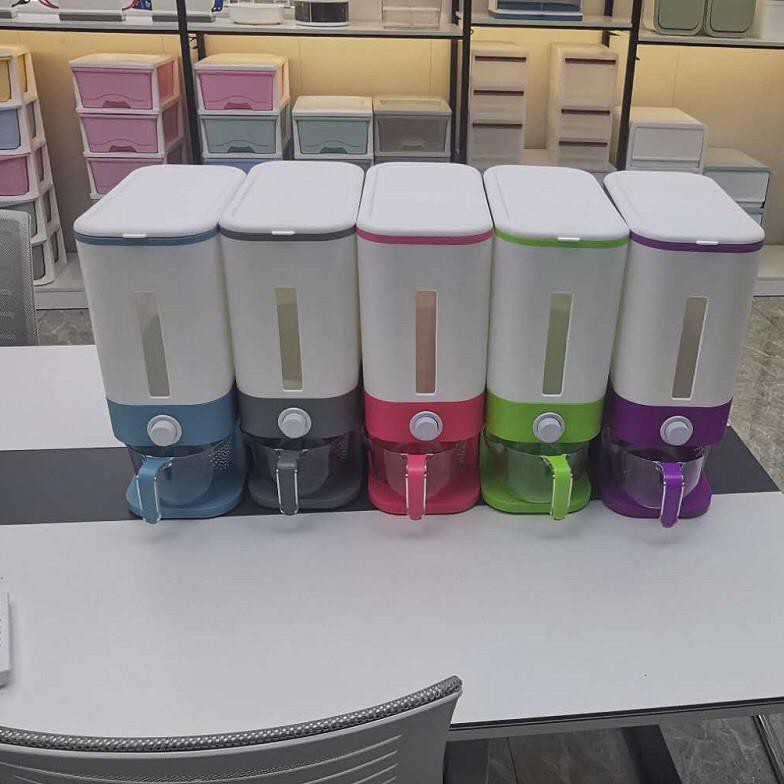 {BISA COD} 12 KG Dispenser Tempat Beras Otomatis anti Hama dan Kutu tidak Lembab FREE Cangkir 12