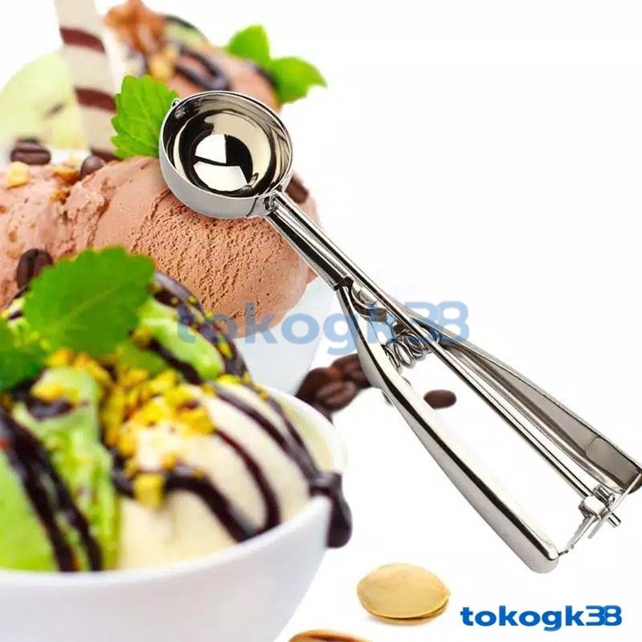 Sendok Scoop Es Krim Stainless 4 cm Kecil