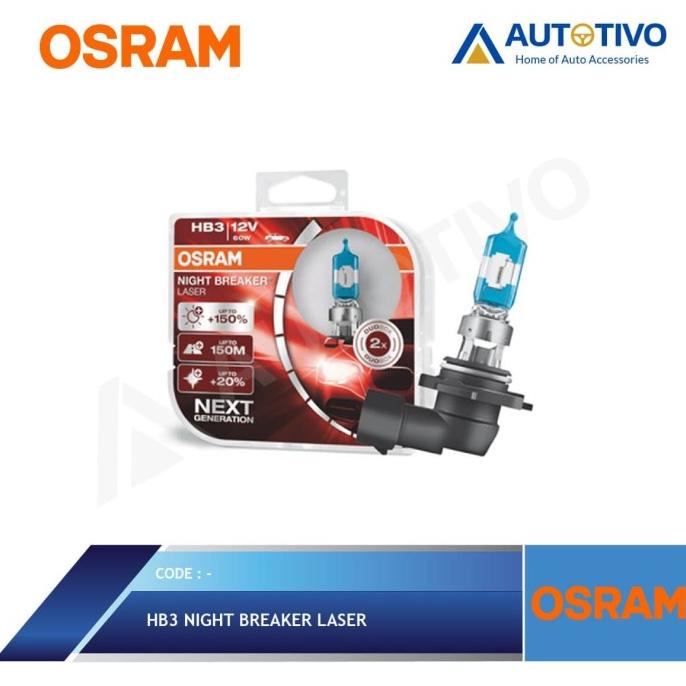 Lampu Mobil Bohlam Halogen Osram HB3 NBR Laser New 60 Watt AUTOT11 Segera Beli