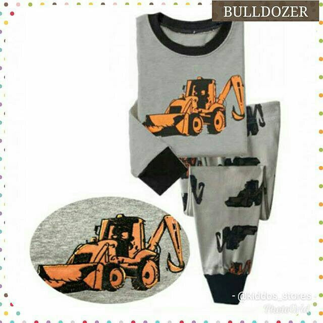 PIYAMA BULDOZER / PIYAMA EXCAVATOR / PIYAMA ALAT BERAT / BAJU ALAT BERAT