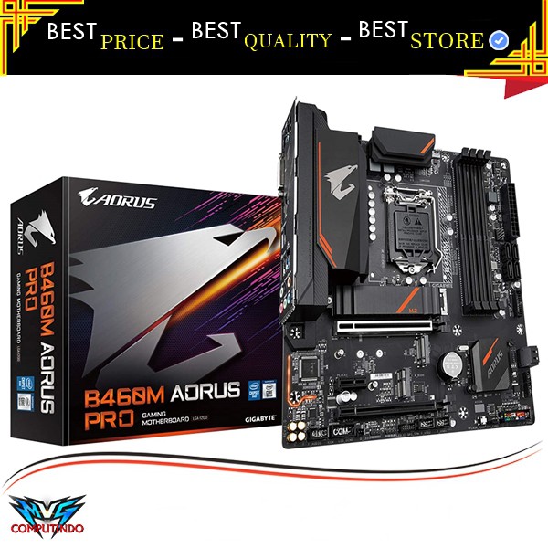 Gigabyte B460M Aorus Pro Motherboard Intel Gaming LGA1200