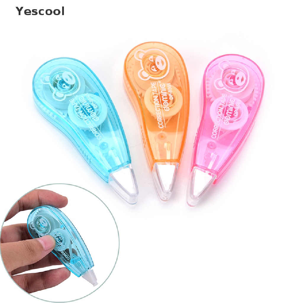 Yes 1pc Correction Tape Kertas Roller Motif Kartun Lucu Imut Multi Warna Untuk Perlengkapan Kantorsekolah