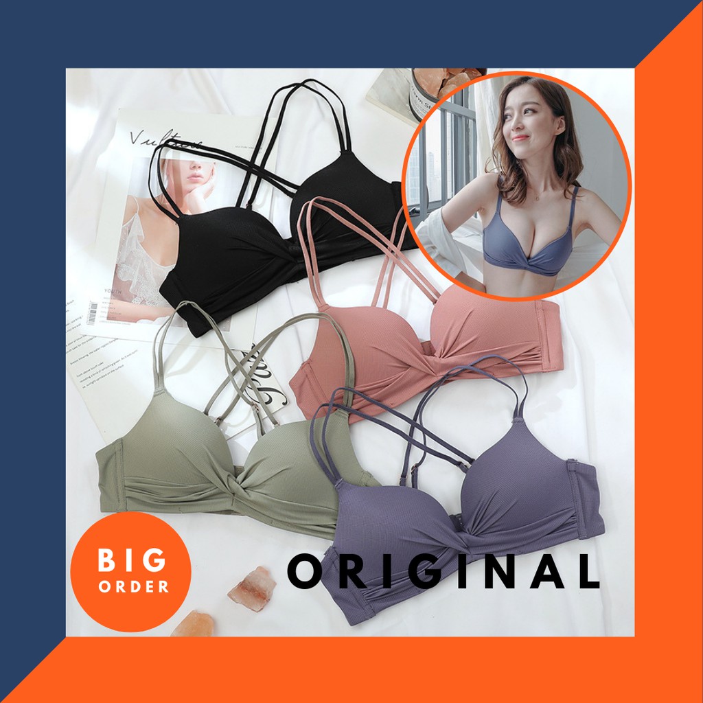 BH Bra Wanita Underwear Cewek Kutang Wanita Push Up Bra Sexy Polos BH22