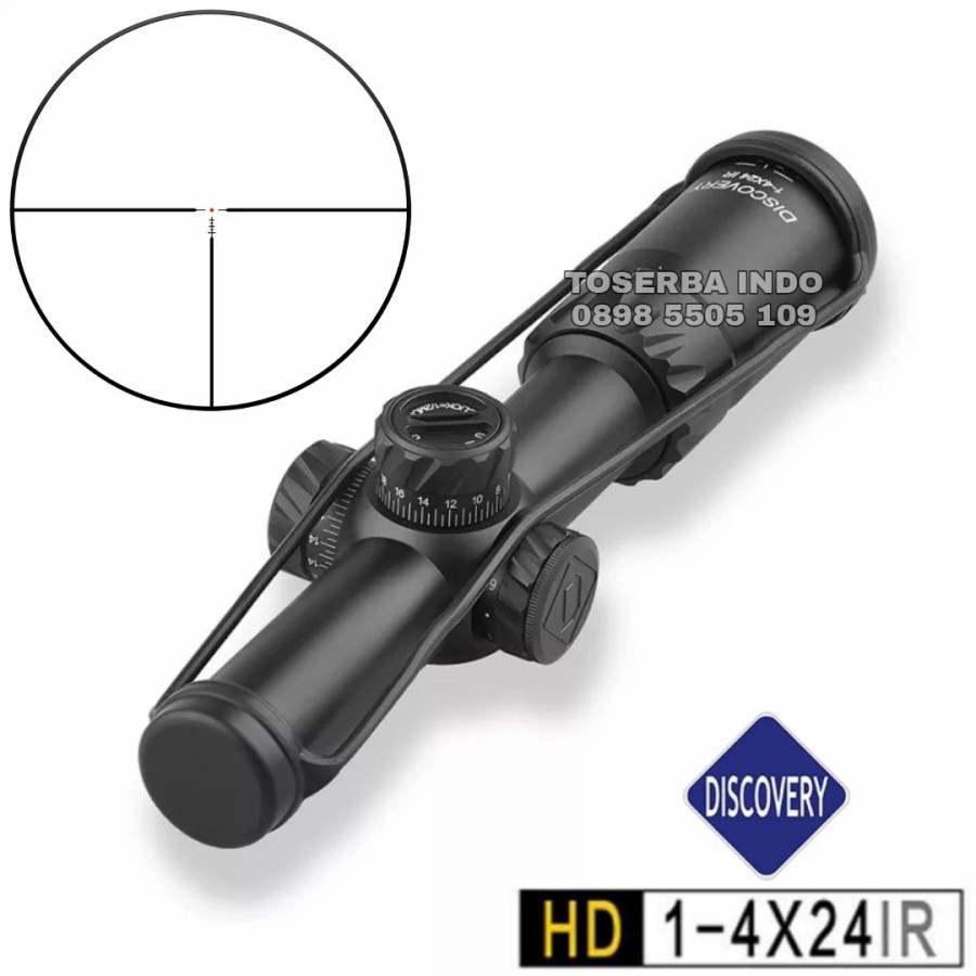 Telescope Discovery HD 1-4X24 SFP IR OD 30 Reticle Glass - Teleskop Buntung