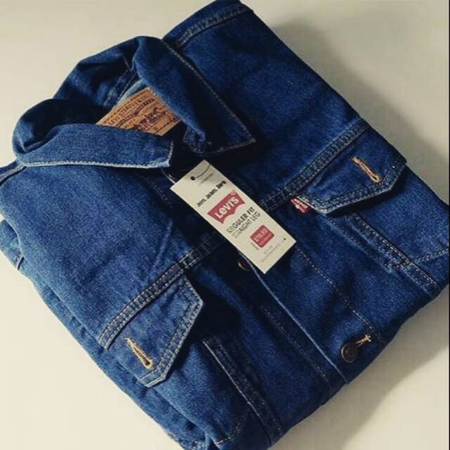 Jaket Jeans Denim Cowok Biowash