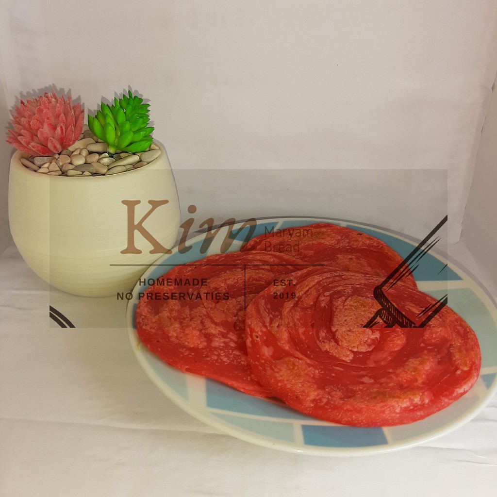 

Roti Maryam/Cane/Canai/Konde Kim Mini Red Velvet 1 Pack 5 Pcs