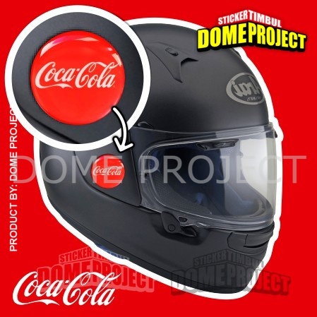 STIKER MOTOR  TIMBUL EMBLEM 3D LOGO COCA COLA STICKER KEREN LENTUR WATERPROOF OUTDOOR AESTHETIC