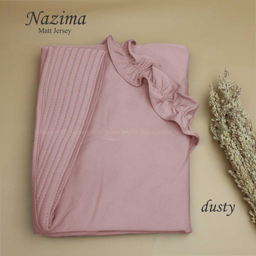 instan jilbab nazima rempel hijab terlaris grosir hijab-Dusty pink