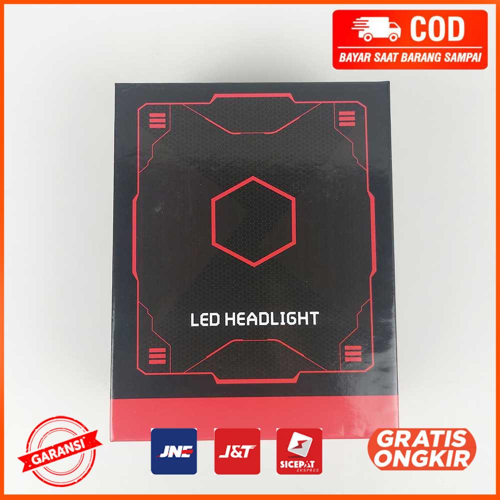 Lampu Mobil LED COB Headlight H4 Cool White 2 PCS