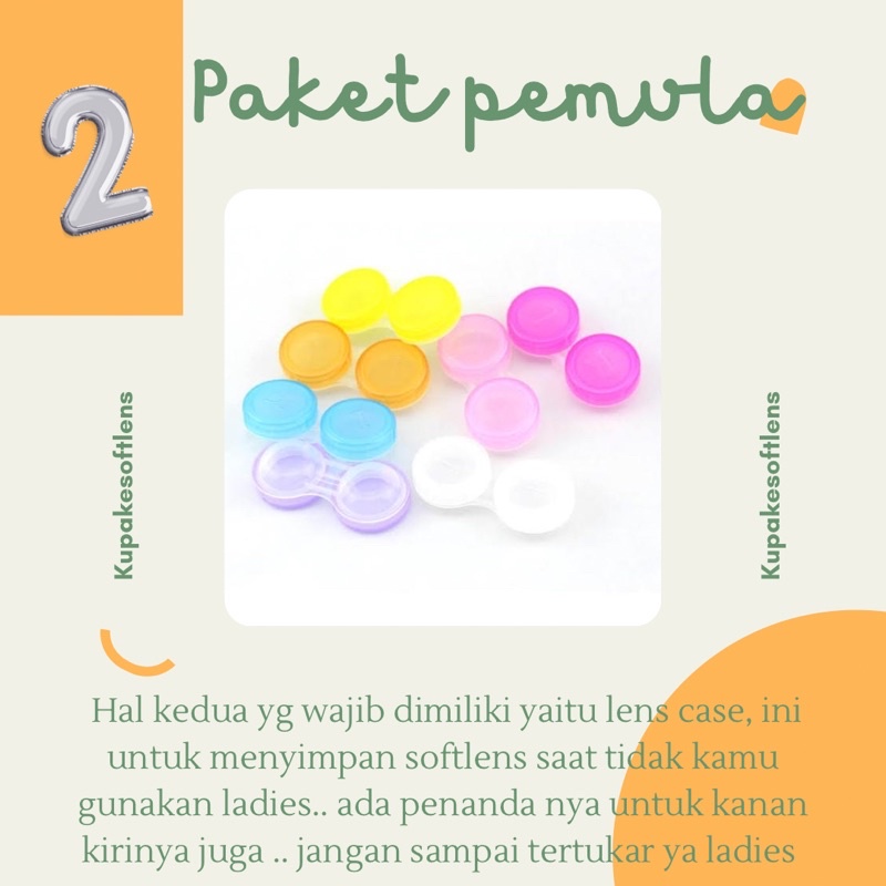 KUPAKESOFTLENS Paket Pemula Pilihan Softlens Natural atau Glamour