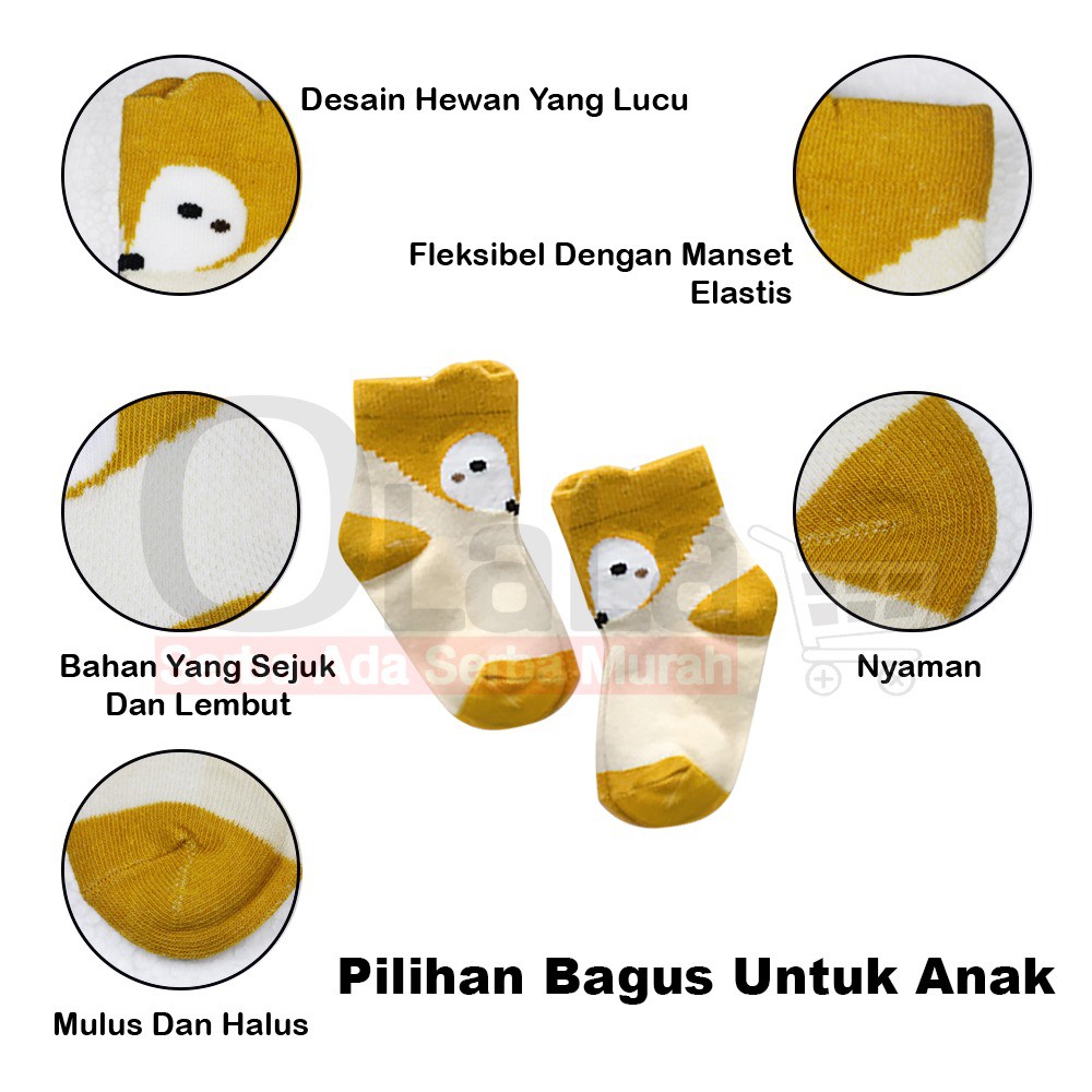 KAOS KAKI BAYI 3D ISI 5PCS