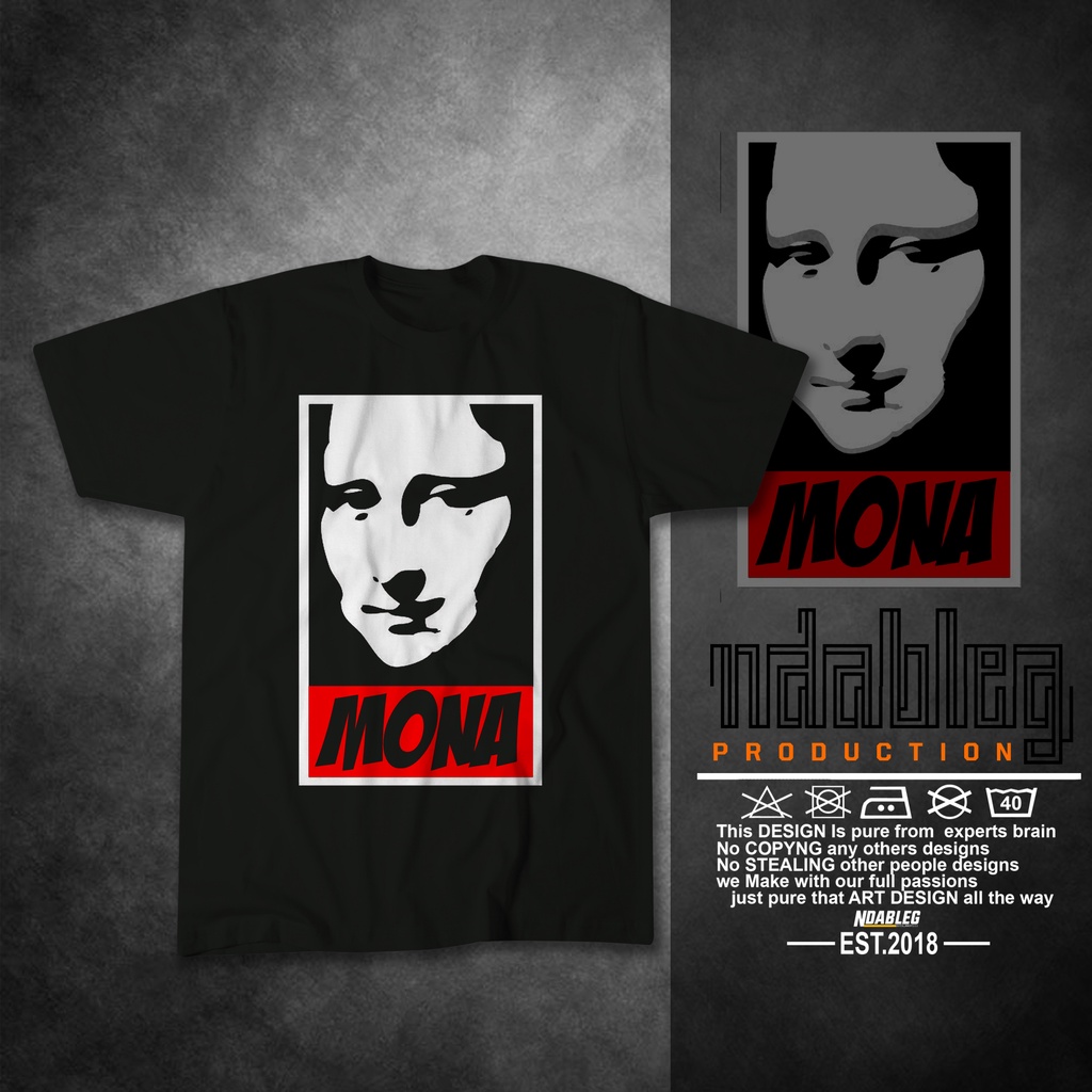 kaos monalisa tshirt monalisa