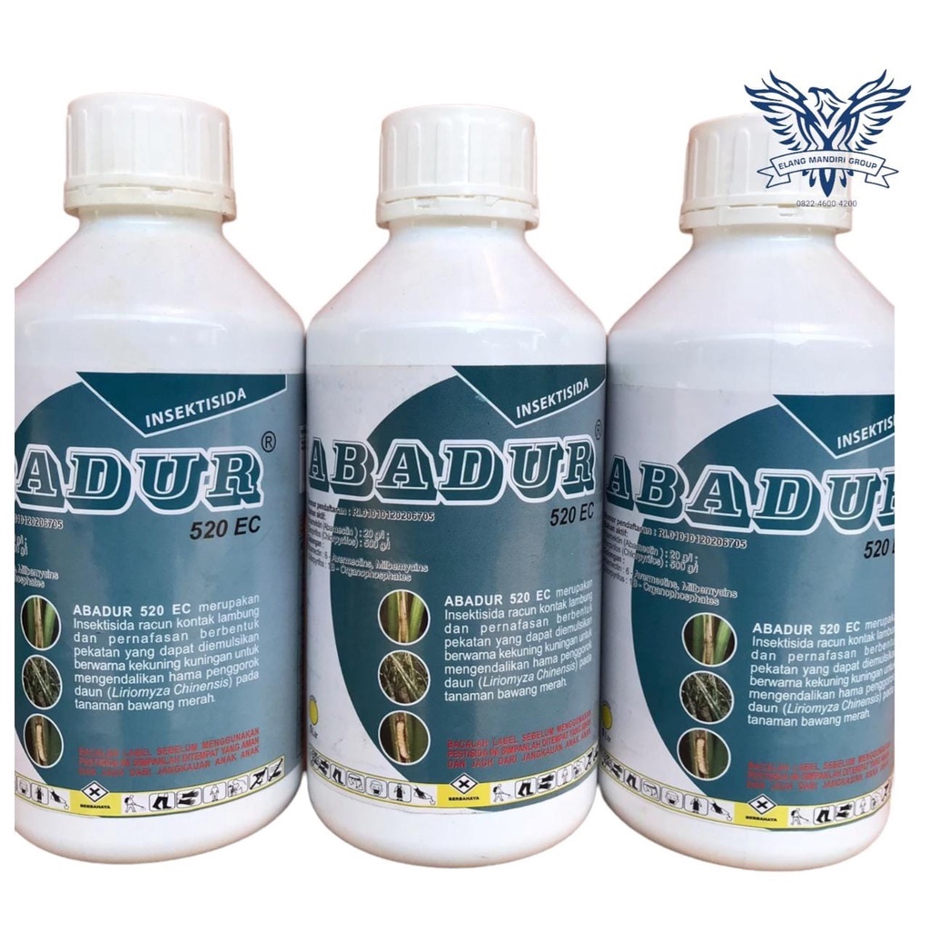 Abadur 520EC 1L Insektisida Dosis Tinggi 2 Bahan Aktif Abamektin 20g/l Klorpirifos 500g/l Starban Dursban