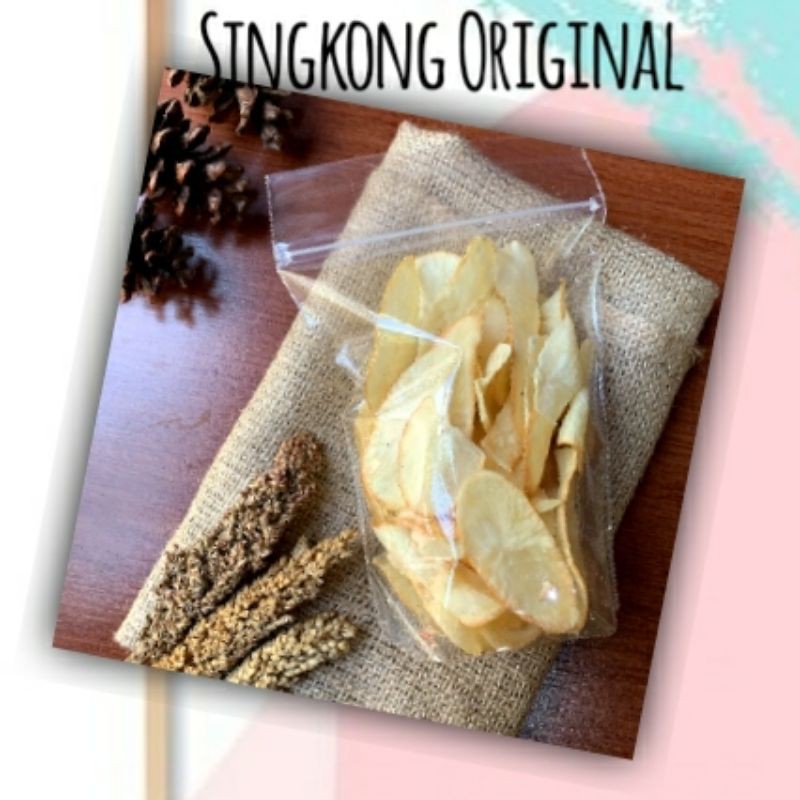 

Promosi !! Keripik singkong original renyah gurih/cemilan kekinian/makanan ringan