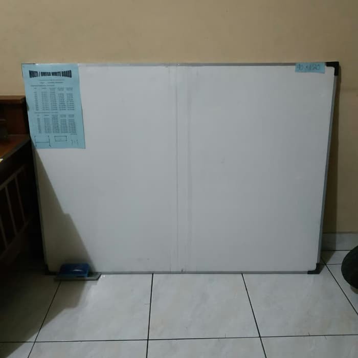 

Dijual white board spidol 90 x 120 cm Limited