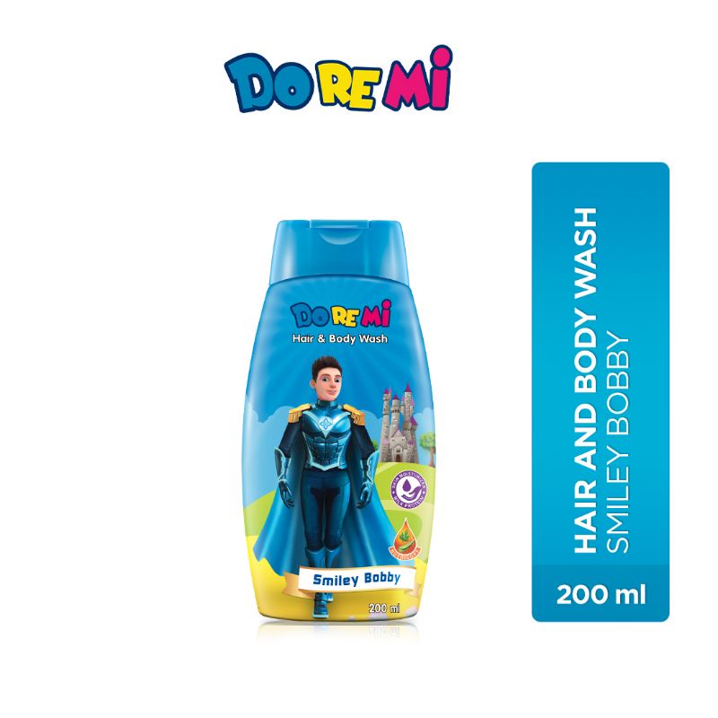 DOREMI HAIR & BODY WASH SMILE BOBBY 200ML || SABUN SHAMPO CAIR
