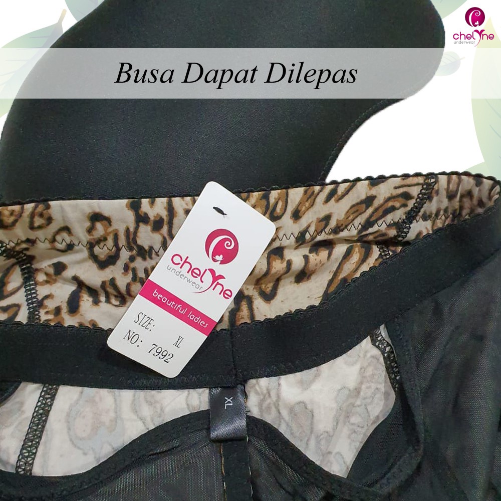 Short Chelyne Korset Pantat Busa Highwaist V7992  Motif Leopard