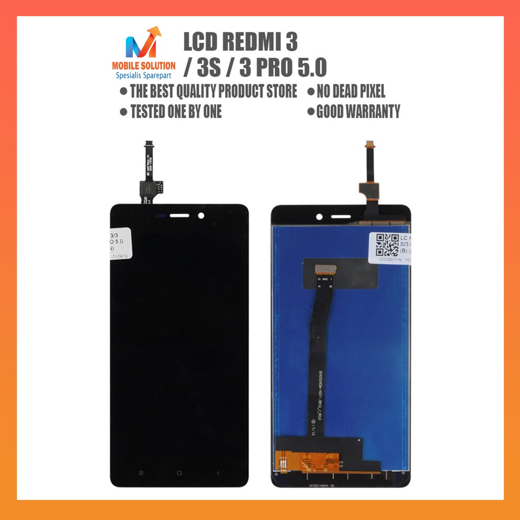 Grosir LCD Xiaomi Redmi 3 / Xiaomi Redmi 3s / Xiaomi Redmi 3 Pro Fullset Touchscreen ORIGINAL 100% Garansi 1 Bulan + Packing / Bubbel