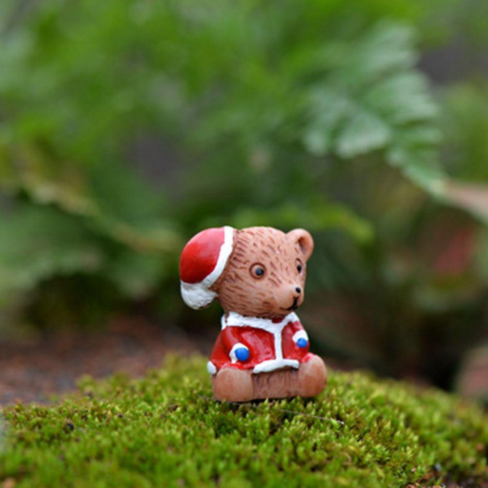 Agustina Dekorasi Natal Lucu Mini Resin Xmas Tree Little Bear Ornament