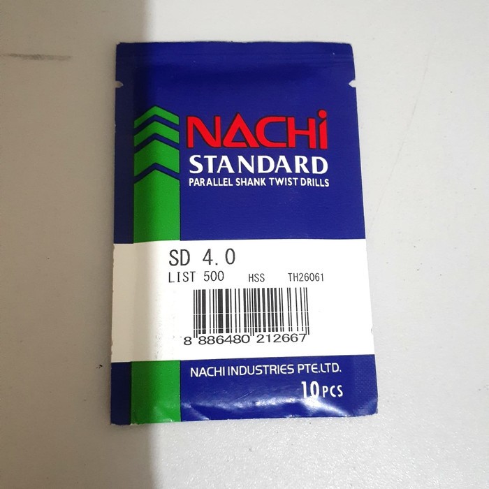 Mata Bor Besi NACHI ukuran 4mm ORI termurah dan terlaris