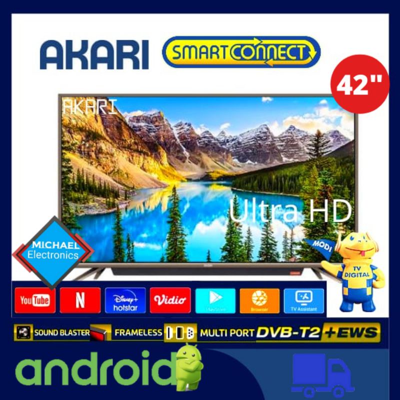 LED ANDROID SMART TV 42" INCI AKARI T-5442S