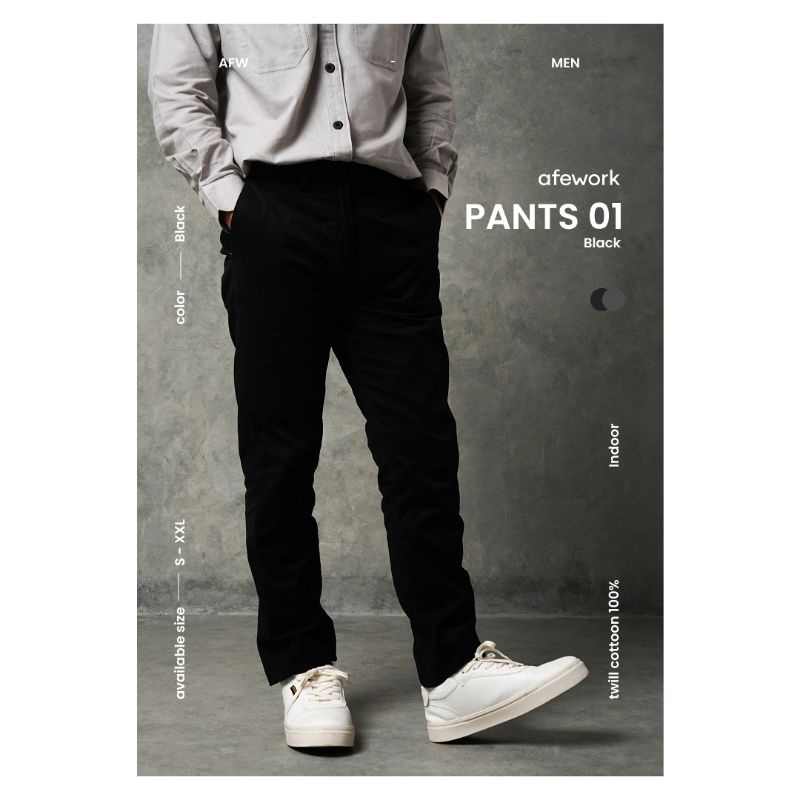 CELANA PRIA • AFEWORK PANT 01 • AFEWORK