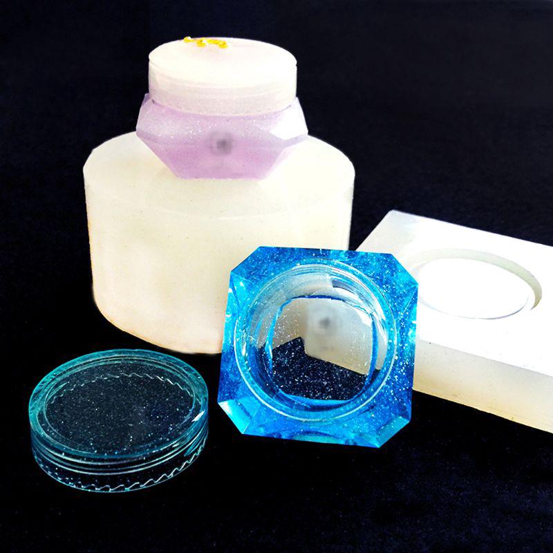 J Kotak Cetakan Resin Bentuk Bundar Bahan Silikon untuk J Kotak Cetakan Resin Bentuk Bundar Bahan Silikon untuk