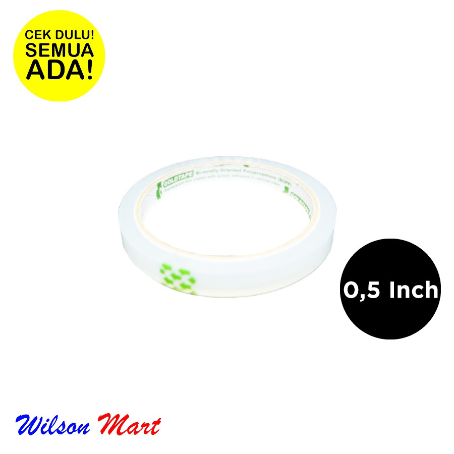 

GOLD TAPE LAKBAN SOLATIP BENING TRANSPARAN 0,5 INCH GOLDTAPE