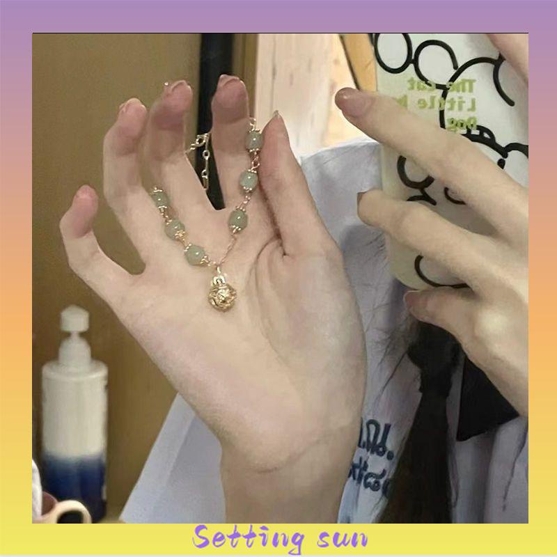Gelang Mutiara Wanita Niche Desain Gelang Retro Gaya Cina Perhiasan Hadiah TN