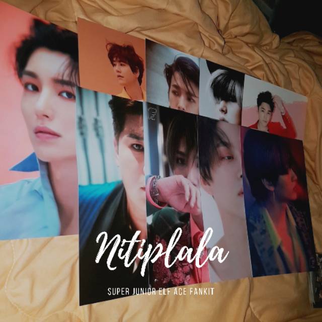 Super Junior Elf Ace Fan Kit (kyuhyun donghae sungmin kangin shindong yesung eunhyuk) postcard