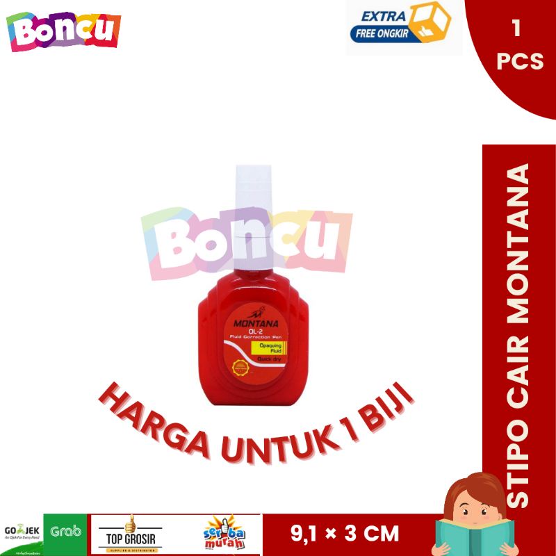 

STIPO CAIR / MONTANA Correction Fluid / Cairan Koreksi / Penghapus Cair Montana OL-2 RETAIL BIJIAN BEST SELLER