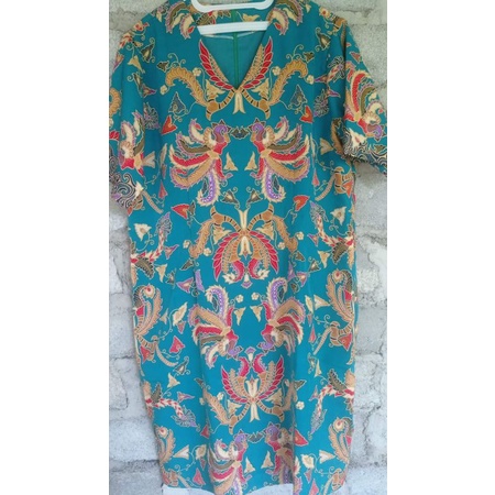 Preloved Dress Batik Jumbo LD 118 murah