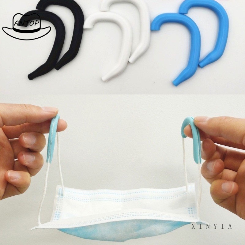 Universal Mask Reusable Ear Hook Suitable for Face Mask Prevent Ear Pain Soft Silicone Invisible Earmuffs ANTOP