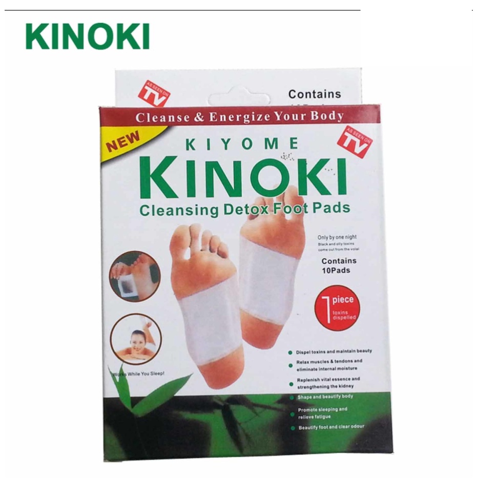 ( COD ) 1 Box 10 Pcs Kinoki White Detox Original Koyo Herbal Ampuh Membuang Racun dan Toksin