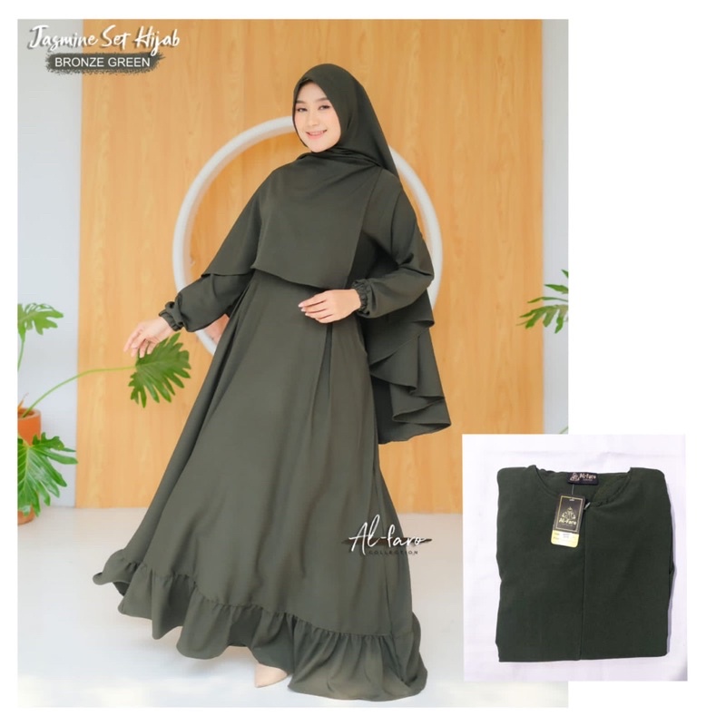 Jasmine set hijab by alfaro/gamis alfaro/gamis set hijab alfaro
