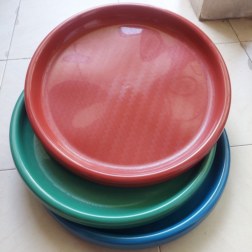 TAMPAH KECIL TAMPAH PLASTIK BULAT MOTIF ANYAM UKURAN KECIL Tampah plastik kecil