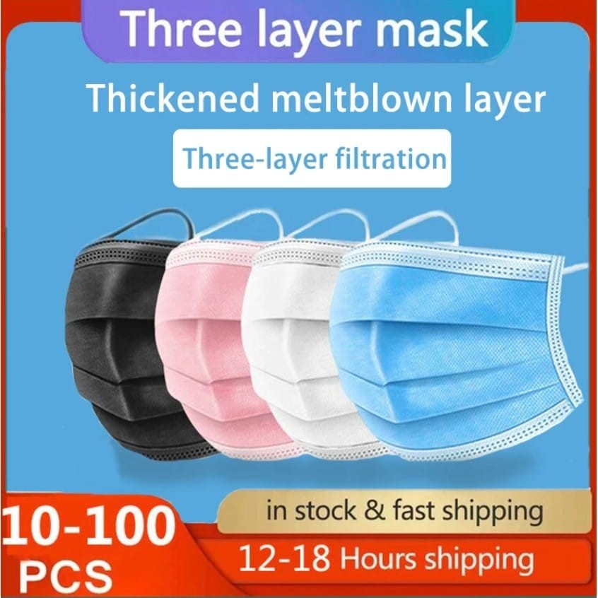 Termurah Masker Bedah Medis Earloop 3 Ply / Masker Kesehatan Anti Virus Bakteri