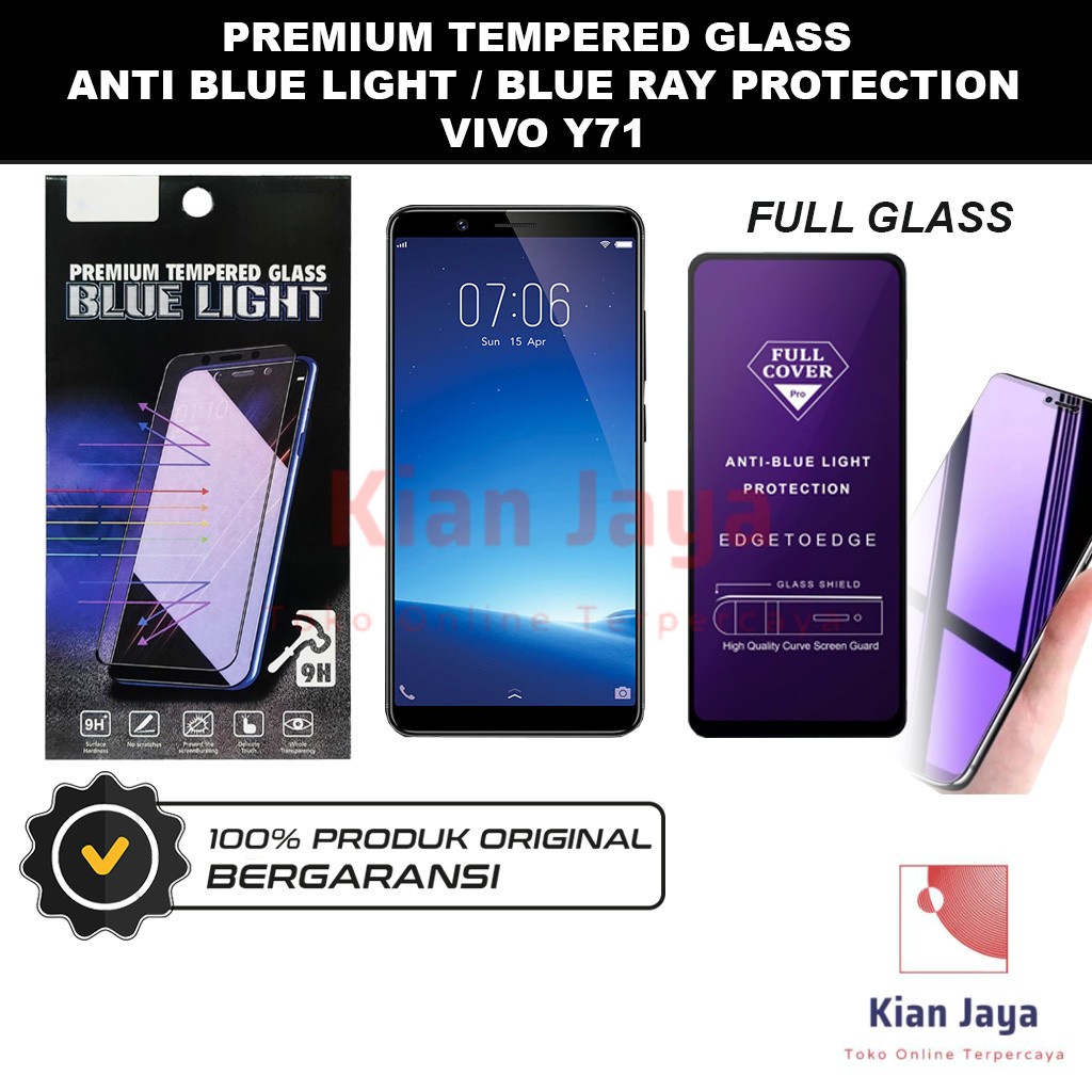 Tempered Glass Vivo Y71 Anti Blue Light Hp Temper Anti Gores