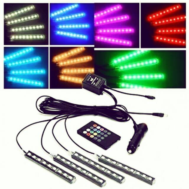 Lampu LED Kolong RGB + Remote